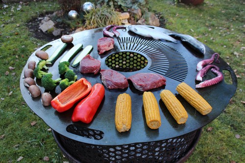 Stahl grillplatte feuerplatte - stahl,